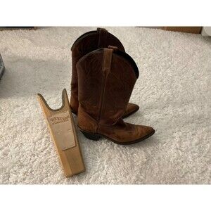 Vintage Dingo Acme Cowboy Cowgirl Boots from 90s with Boot Jack - 6.5